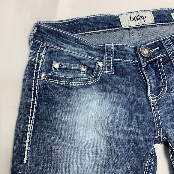 WOMEN’S Daytrip Leo Blue Straight Leg Jeans Size 26 - Picture 6 of 10